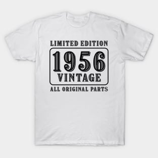 All original parts vintage 1956 limited edition birthday T-Shirt